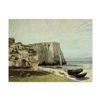 Trademark Fine Art 'The Etretat Cliffs after the Storm' Canvas Art by Courbet