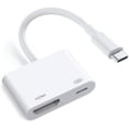 thumbnail image 1 of [MFi Certified] USB C to HDMI Adapter for iPhone 16 15 to TV, 4K@60Hz Type-C to HDMI Adapter with 100W Fast Charging Port for iPhone 16/16 Plus/16 Pro/16 Pro Max/15 Pro Max to HDTV Projector Monitor, 1 of 5