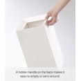 thumbnail image 5 of Yamazaki Home Trash Can, White, ABS Plastic, 2.5 gallons, 10 liters, Handles, Lid, No Assembly, 5 of 6
