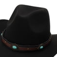 thumbnail image 4 of 3-8 Years Kids Hat Toddler Boys Cowboy Hat, 2-8t Western Hat for Kids, Hatband Baby Hat Cowgirl Hat Western Cowboy Hat Dance Hat,Black, 4 of 5