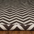 thumbnail image 5 of Linon Salonika Chevron Reversible Woven Wool 5'x8' Rug in Brown, 5 of 7