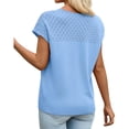 thumbnail image 4 of Short Sleeved Women Crochet Knit Sweater Vest Tops, 4 of 5