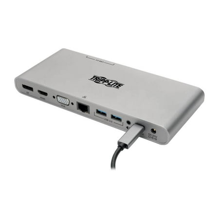 USB-C Docking Station, HDMI, VGA, DP, USB-A/C, GbE, 100W PD Charging, Power Supply Included – 4K @ 30 Hz, Thunderbolt 3,