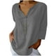 thumbnail image 5 of Vestidos Casuales Para Mujer, Blusas De Mujer De Moda Blusas de verano para mujer, de manga 3/4, lisas, con cuello en V y bolsillos, 5 of 7