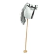 thumbnail image 1 of Fiocias Jouet Cheval en Peluche Perche en Peluche Cheval de Passe-Temps Perche en Bois Poignée Roues Effets Sonores Réalistes Fabriqué à la Main Construction Robuste Convient pour Enfants Cadeau Anniversaire Usage à la Maison Blanc, 1 of 8