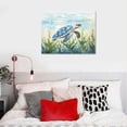 thumbnail image 4 of JRXY Ocean Wall Decor Blue Turtle Canvas Art Sea Pictures Coastal Print Painting Nautical Artwork For Home Office Ready to Hang pattern2, 4 of 4