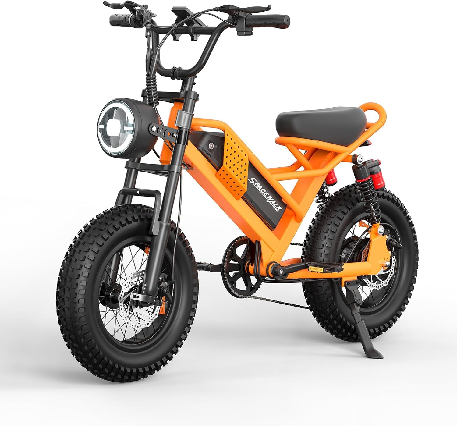 Spacewalk Small Electric Bike,16" Fat Tire Ebike,Compact Design,More Suitable for Riders Under 5'2", and Teenagers with 750W Motor, 21.7MPH with Removable 48V/15AH Battery,50-Miles Motorcycle