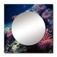 thumbnail image 2 of Designart "Vibrant Anemone Reef" coastal coral under water Square Mirror Wall Decor Coastal - Large Pink Square Bathroom Mirror - Square Printed Wall Mirror Art, 2 of 5