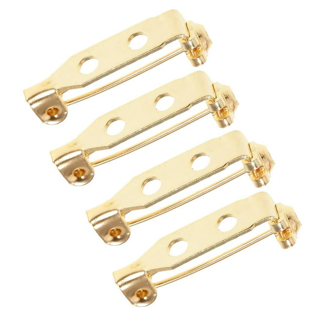 100/50/30 pta/oro tón DIY pinza para el pelo broche Pin trasero cierre de seguridad 15mm 30mm Zulema Broche pin broche trasero