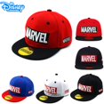 thumbnail image 2 of Gorras de béisbol con letras de Disney para niños, sombrero de ala plana de hip hop de anime marvel, gorras snapback bonitas de algodón para verano, sombrero para el sol para bebés, regalos para niños hola suerte  unisex, 2 of 2