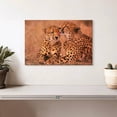 thumbnail image 2 of Elephant Stock Sweet Loving Cheetahs Wall Art - Horizontal Canvas Wall Art - Living Room Wall Decor - Animal Canvas - Black And Orange Decor - 12" x 8", 2 of 8