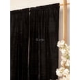 thumbnail image 5 of The Art Box 2 Panel Crushed Velvet Curtain Black Velvet Rod Pocket 100% Blackout Curtain, 35"W x 95L" in, 5 of 10