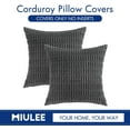 thumbnail image 6 of Wehilion Pack of 2 Corduroy Decorative Throw Pillow Covers Soft Boho Striped Pillow Covers Modern Farmhouse Christmas Home Decor for Sofa Living Room Couch Bed, 6 of 6
