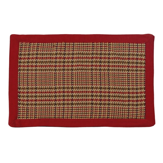 HiEnd Accents Bayfield Red and Brown 14x20 Placemat
