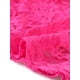 thumbnail image 5 of INSPIRAR CHIC Blusa sin mangas de encaje floral de ganchillo con cuello redondo y peplum para mujer M Rosa intenso, 5 of 6