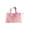 Pink, variant on Tepsmf Mesh Toiletry Pouch Handheld Travel Cosmetic Bag Multi Compartment Transparent Organizer for Toiletries Makeup Passport