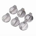 thumbnail image 5 of New Silver 6Pcs Gas Stove Knobs Cooker Oven Kitchen Control Metal Replace, 5 of 6