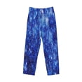 thumbnail image 4 of Sigee Blurred Star Snow Christmas Print Men's Pajama Pants - Soft Lounge Sleep Bottoms with Elastic Waistband and Pockets-Small, 4 of 9
