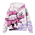 thumbnail image 5 of Teen Boys Hoodie Dinosaur Print Hooded Long Sleeve Pullover Hoodie Sweatshirt 10-11 Years Old Boy Clothes Back to School Clothes, 5 of 5