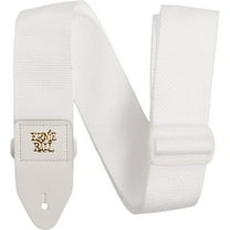 Ernie Ball Polypro Guitar Strap/Bass Strap - White w/ White