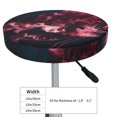thumbnail image 4 of Susaid Mesmerizing Pink Jellyfish Print Elastic Bar Stool Cover Personalized Washable Stool Cover for Barbershop Home Bar Kitchen-13 inch, 4 of 7