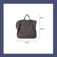 thumbnail image 2 of Bolso de mano de lona UICIOP, casual, bandolera, de trabajo, gris, 2 of 7