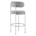 thumbnail image 5 of Modway Albie Fabric Bar Stools - Set of 2 in Gray Silver, 5 of 11