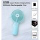 thumbnail image 4 of Misting Fan Desk Handheld Fan 3 Speeds 2500mah Rechargeable Fan With Travel Personal Fan For Home O, 4 of 5