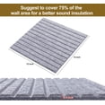 thumbnail image 4 of Paneles de pared insonorizados HIJIRH Pro Grade, 16 unidades, gris claro, 4 of 8