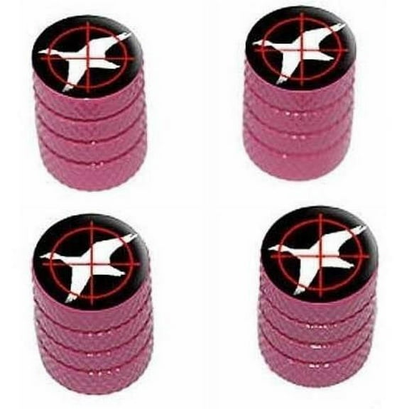 Duck Hunting Tire Rim Wheel Aluminum Valve Stem Caps, Multiple Colors