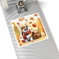 thumbnail image 4 of Welcome Fall Corgi Enjoys School Time Autumn Fall Leaves Vinyl Sticker Welsh Corgi Dog Lover Gifts Idea Waterproof Decal Art Decor - 02013, 4 of 5