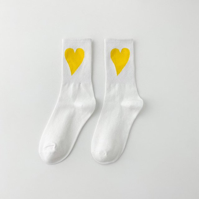 Calcetines de algodón para mujer, medias simples que combinan con todo, versión coreana, monopatín callejero, primavera y otoño