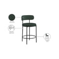 thumbnail image 2 of Meridian Furniture Beacon Green Boucle Fabric Stool (Set of 2), 2 of 8