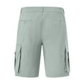 thumbnail image 2 of Men's Hiking Cargo Shorts Outdoor Travel Shorts for Men with Multi Pocket for Fishing Camping Casual Golf Grey green 34, 2 of 7