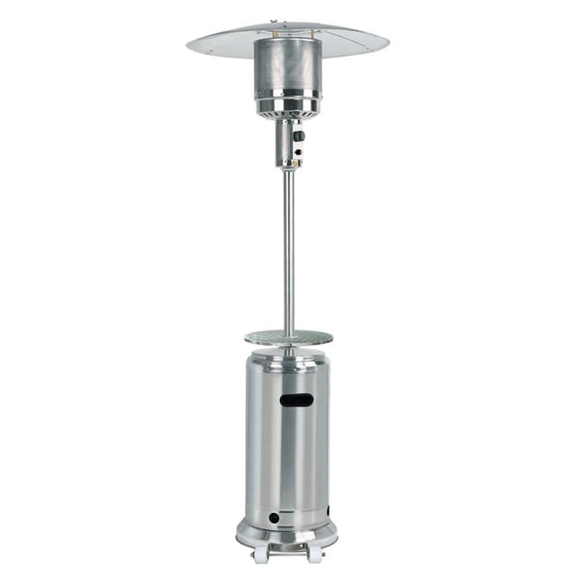 AZ Patio Haute en Acier Inoxydable Propane Extérieur sur Roues Patio Chauffage avec Table