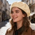 thumbnail image 5 of Minzimin 1PCS Beret, French Beanie, Outdoor, Winter, Fashion Lady Hat, 5 of 7
