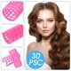 thumbnail image 5 of Juego de rulos para el cabello de 30 piezas, rulos para el cabello con agarre automático de 5 tamaños, sin dañar el cabello para cabello largo, mediano y corto, rulos para el cabello grandes, 5 of 5