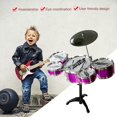 thumbnail image 3 of KA Children Musical Instrument Toy 5 Drums Simulation Jazz Drum Kit with Drumsticks Educational Musical Toy for Kids random, 3 of 9
