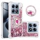 thumbnail image 1 of Funda para Xiaomi 14T 5G con Brillo Líquido Flotante, Purpurina, Parachoques y Anillo Giratorio Soporte, 1 of 5
