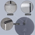 thumbnail image 4 of CASAINC 1-Spray Pattern 10 in. Round Wall Mount Shower System with Tub Faucet Matte Black, 4 of 5