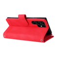 thumbnail image 5 of Decase for Samsung Galaxy S23 Ultra Wallet Case with Card Holder, PU Leather Kickstand Card Slots Adjustable Crossbody Lanyard Zipper Magnetic Flip Shockproof Cover Case 6.8 Inch, Red, 5 of 9