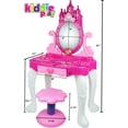 Play Vanity Sets for Girls Toddler Makeup Vanity Playset with Mirror
