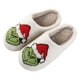 thumbnail image 1 of Christmas Grinch Ornaments Cotton Slippers Warm Home Cute Soft Plush House Slippers Grinch Slippers, Size:41, 1 of 8