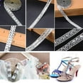 thumbnail image 3 of Geege 059" Silver Rhinestone Sewing Trim & Embellishment By The Yard, 3 of 5