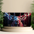 thumbnail image 4 of 1 Pcs 2D Flat License Plate Covers & Frames, American Deer For Decorative Front, Waterproof For Decoration Aluminum License Plate Covers & Frames Cover For Men Women, 12" X 6", 4 of 6