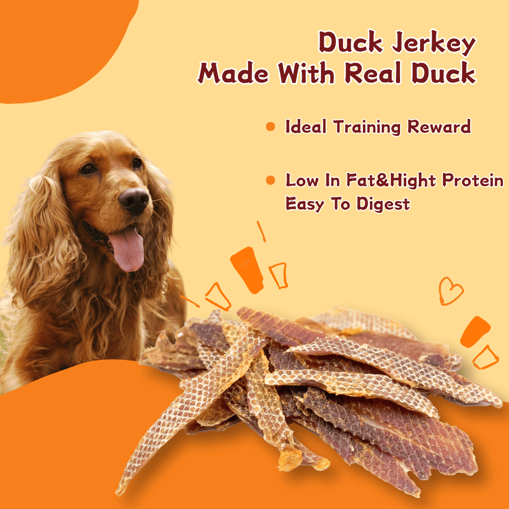 (2 Pack)ComfyCradle Air-Dried Duck Jerky, Novel Protein Dog Treats, 5.29 oz