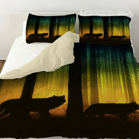 Manual Woodworkers & Weavers Tracking Wolves Duvet Cover