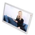thumbnail image 2 of 15.4in Digital Photo Frame HD Electronic Photo Frame Advertising Player Support Video Music Clock with Touch Keys Bracket White 100?240V EU Plug, 2 of 5
