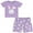 Purple, variant on FEDPOP Toddler Girls Easter Bunny Pajamas Summer Clothes Short Set 4T