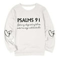 thumbnail image 4 of Zhanying Women Sweatshirt Cotton Solid Color Pullover Christian Shirt Loose Long Sleeve Fall Tops Sweaters Basic Tees, 4 of 4